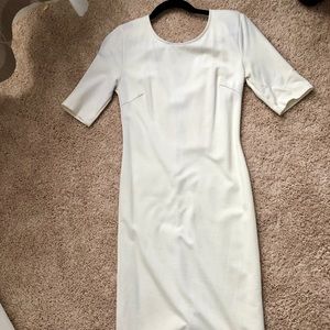 White form fitted dress